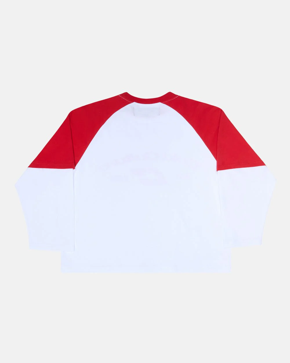 BASEBALL DOUBLE SLEEVE TEE WHITE/RED - Image 3