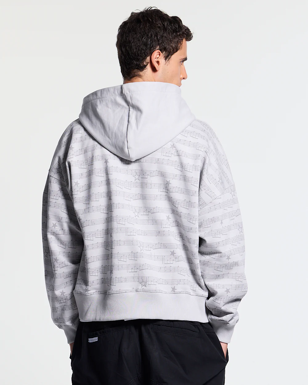 BEAT IT ZIP HOODIE GREY - Image 3