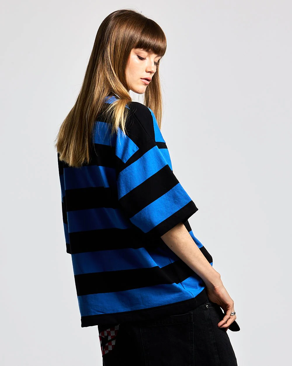 BIG STRIPES POLO T-SHIRT JASPER BLUE - Image 6