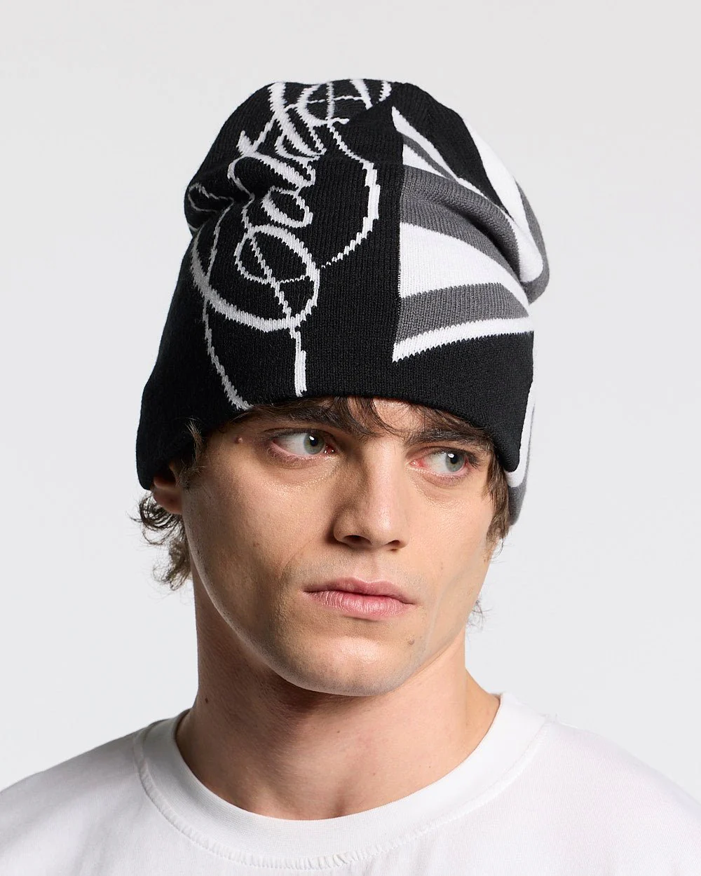 BRIGHTON BEANIE BLACK & GREY - Image 2