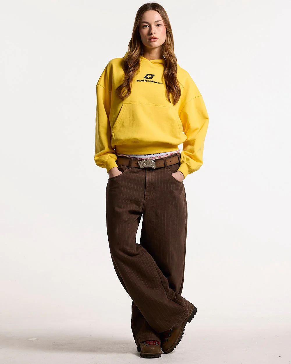 CURVED HOODIE YELLOW - Image 6