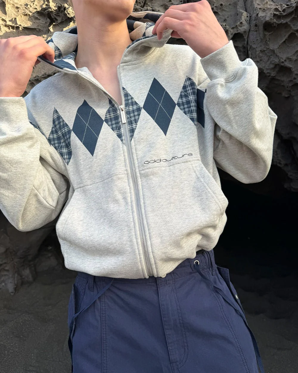 DECADE ZIP HOODIE HEATHER GREY - Image 9