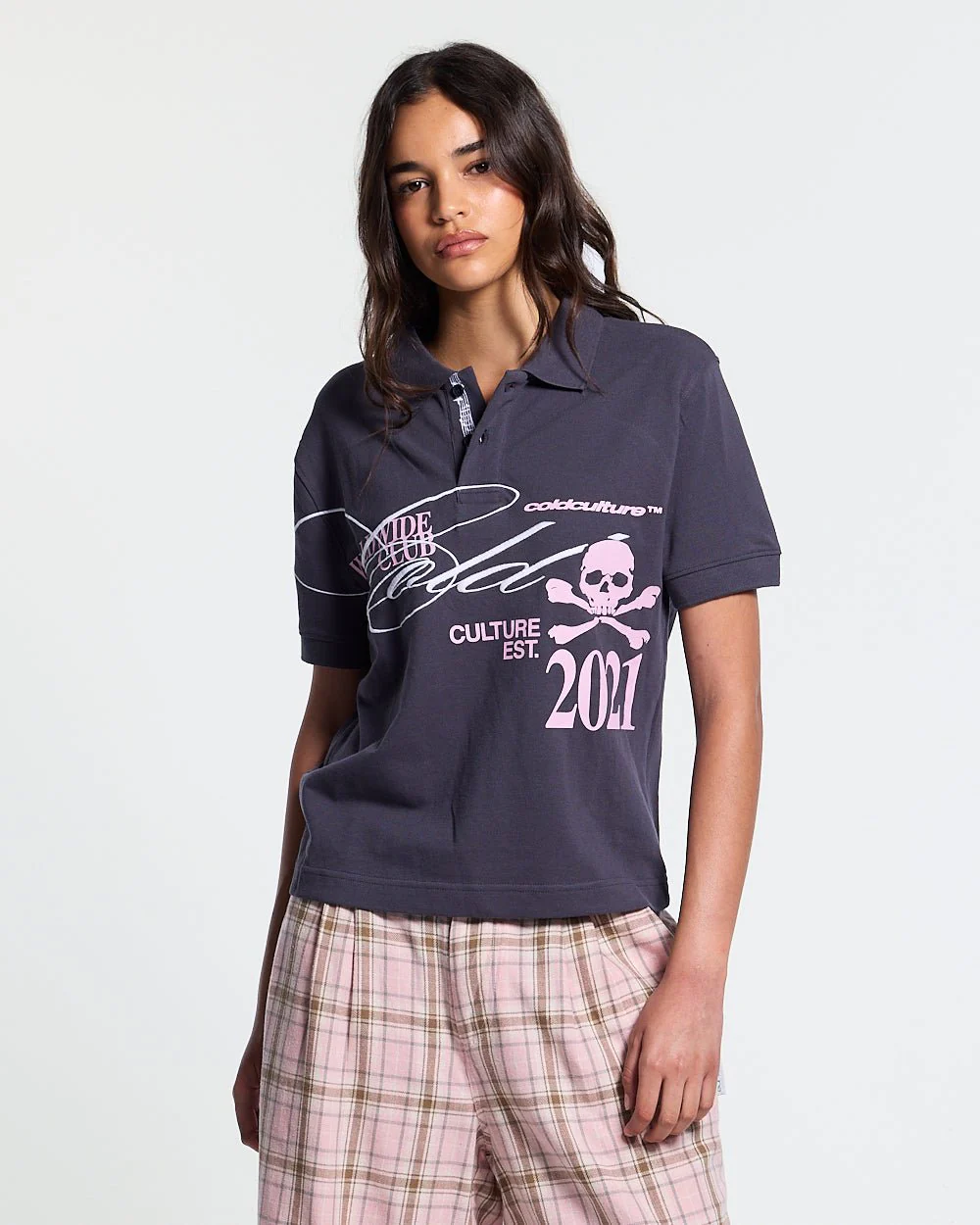 DIRTY SKULL POLO DARK GREY - Image 9