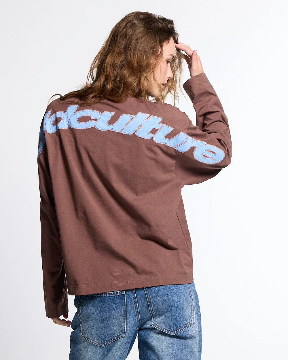 CURVED KNOTS LONGSLEEVE BROWN - Image 8