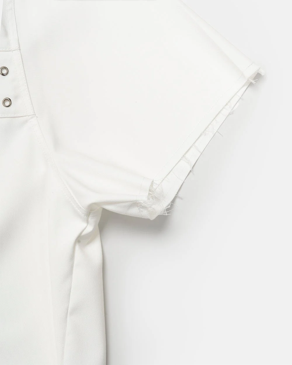 EYELET SHIRT OFF WHITE - Image 7