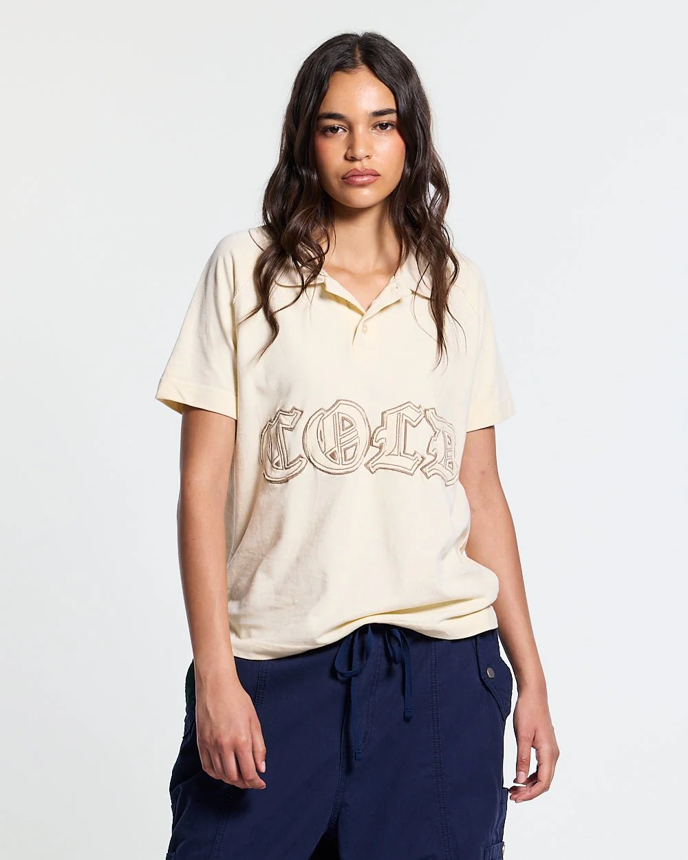 GOTHIC DISTRESSED POLO BEIGE - Image 6