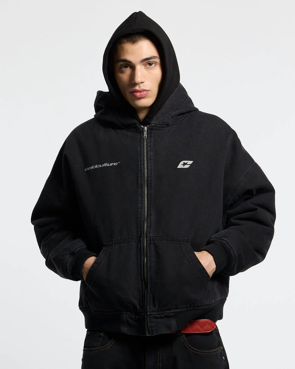 HARPER JACKET FADED BLACK DENIM - Image 4