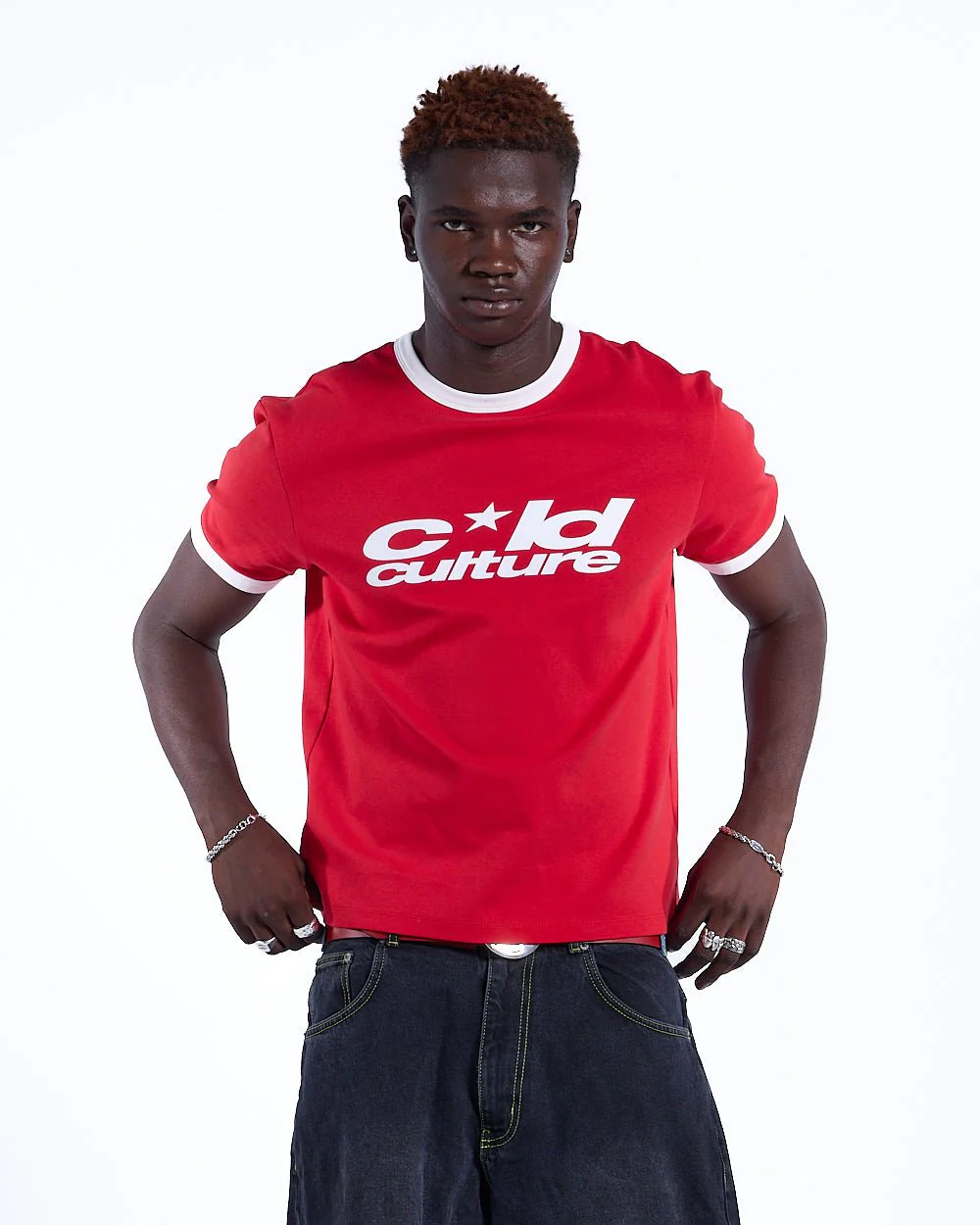 HARPER TEE RED AND WHITE - Image 2