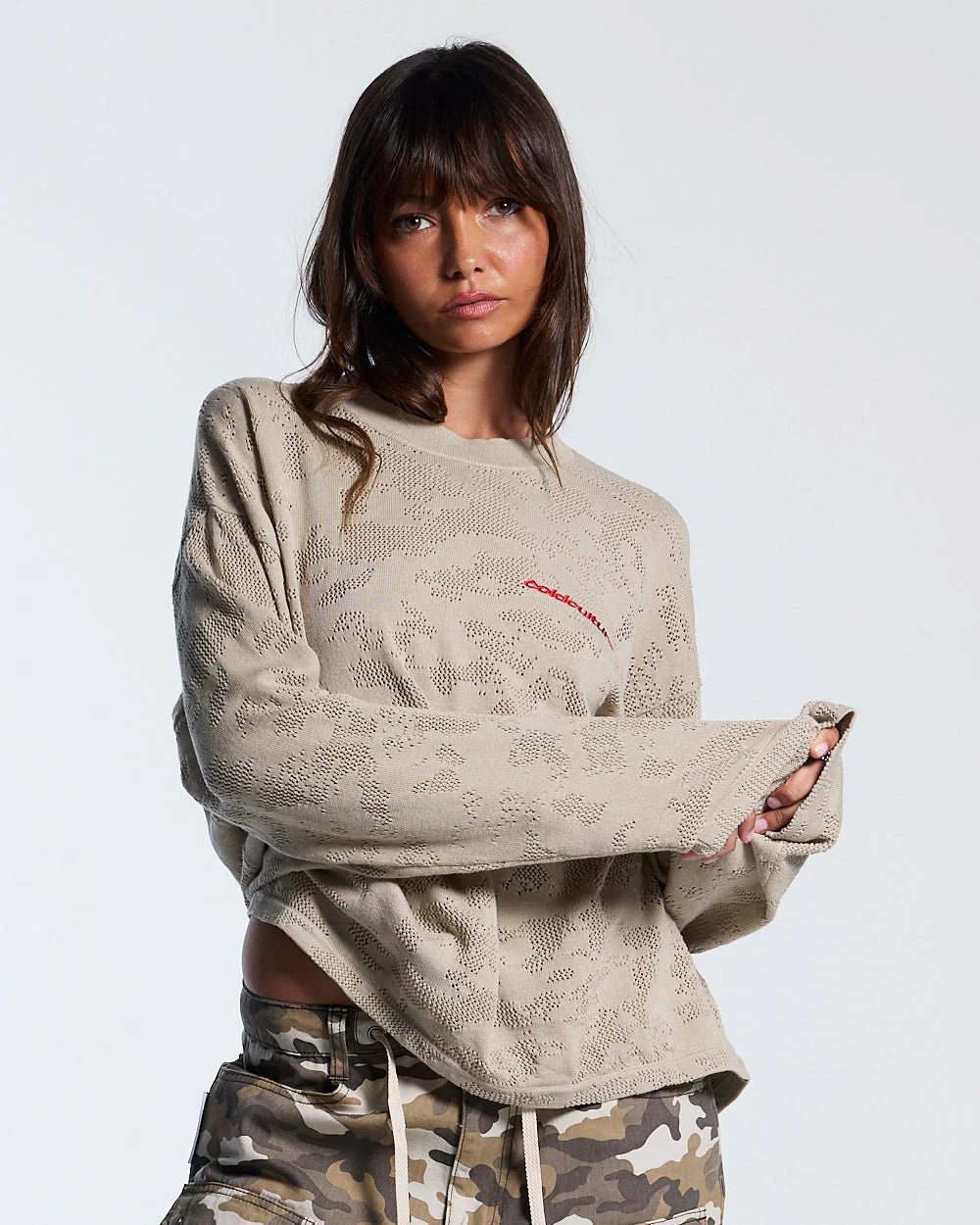 HURRACAINE LONGSLEEVE KNIT BEIGE - Image 9