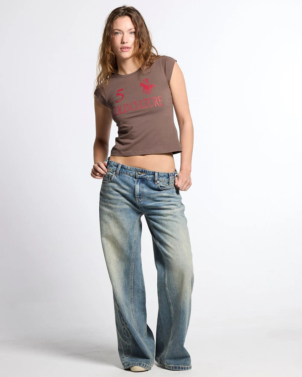 KNOTTY BABY TEE BROWN - Image 6