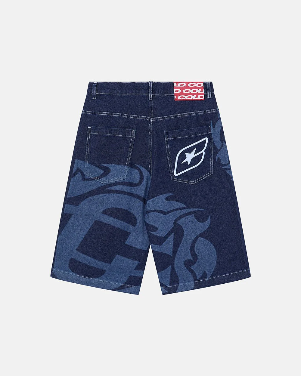 LASER DENIM BLUE JORTS - Image 2