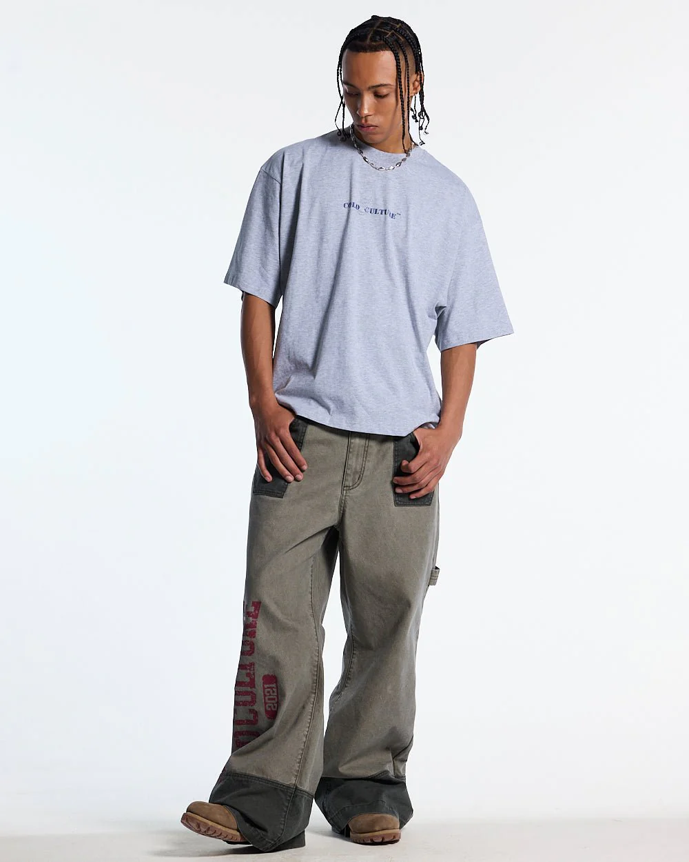MARINE 55 TEE HEATHER GREY - Image 5