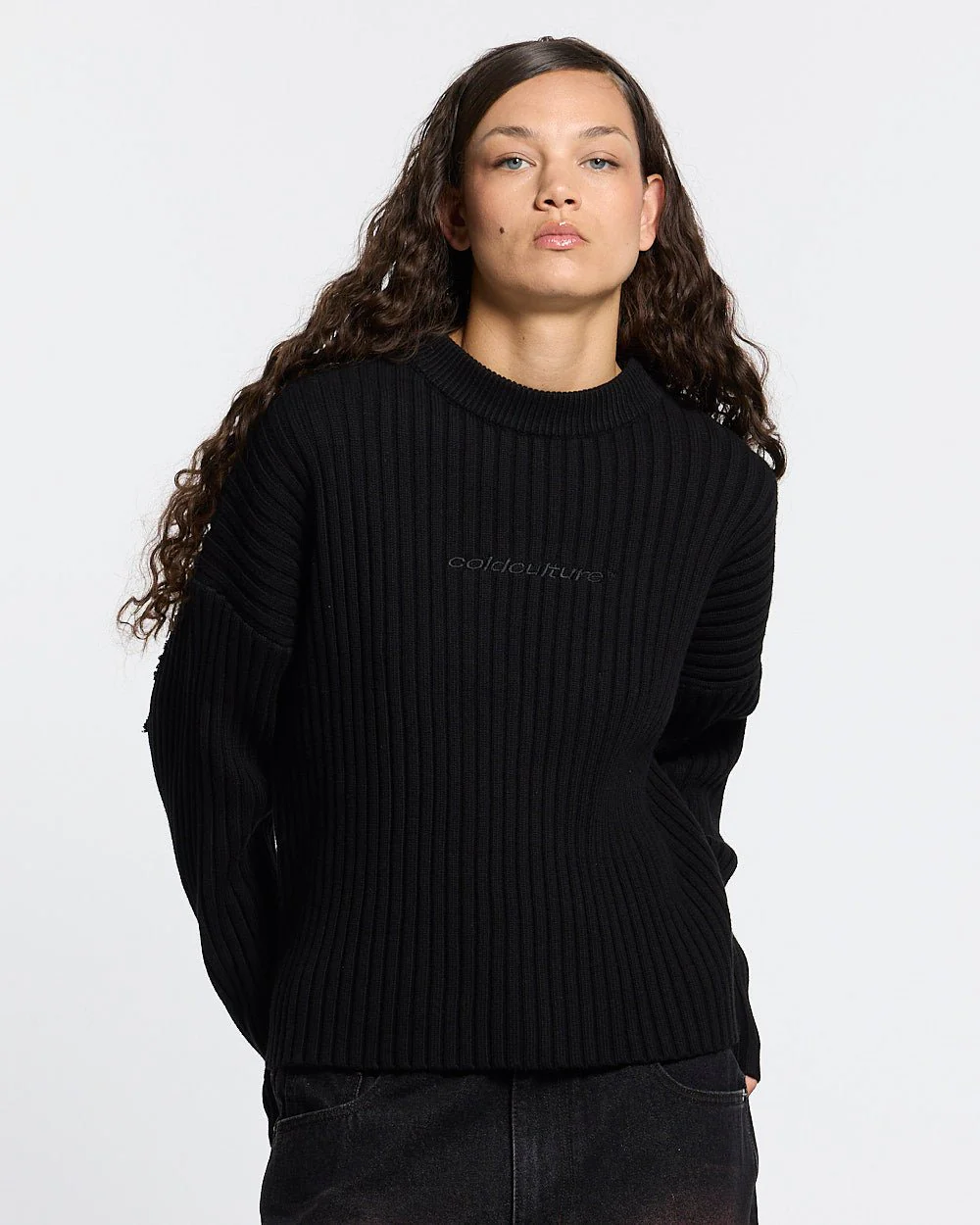 MESSY KNIT BLACK - Image 3