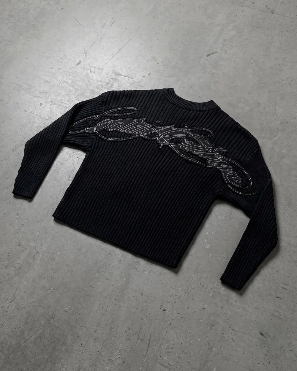 MESSY KNIT BLACK - Image 8