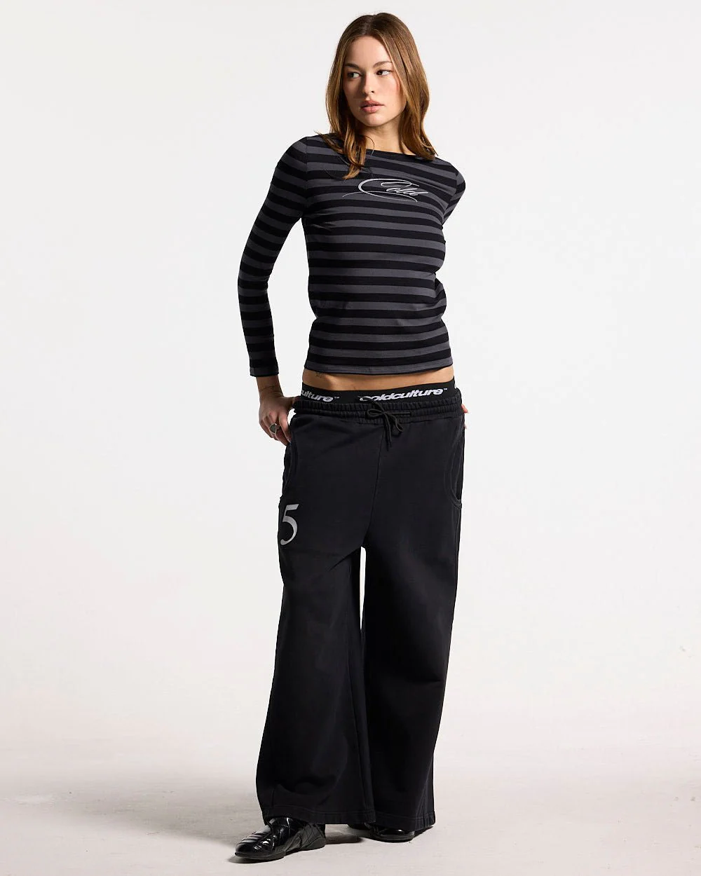 MOONLINE LONGSLEEVE TOP GREY - Image 5