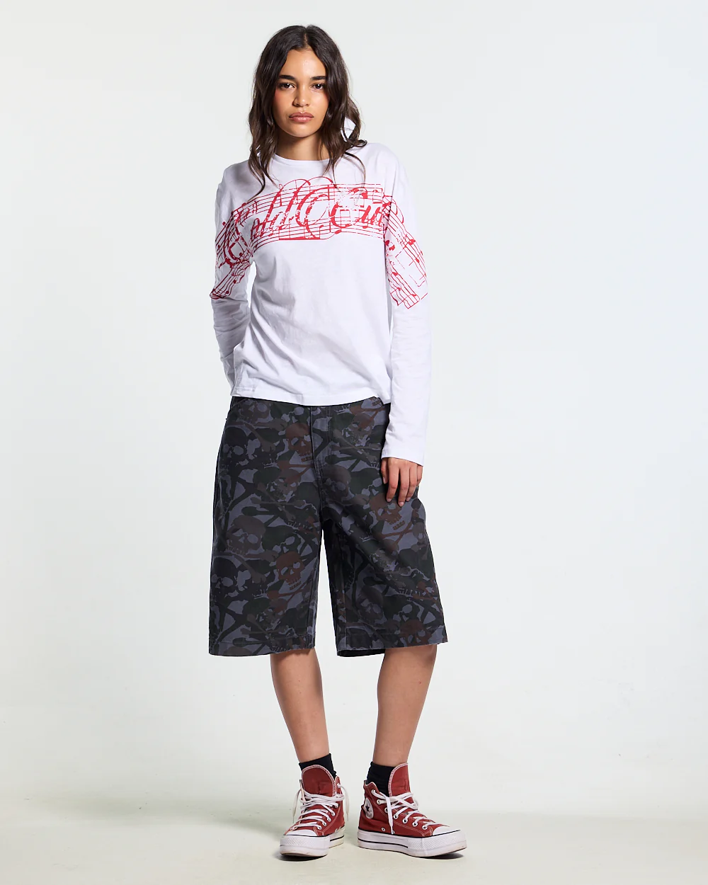 NIGHTSKULL SHORTS GREY - Image 10