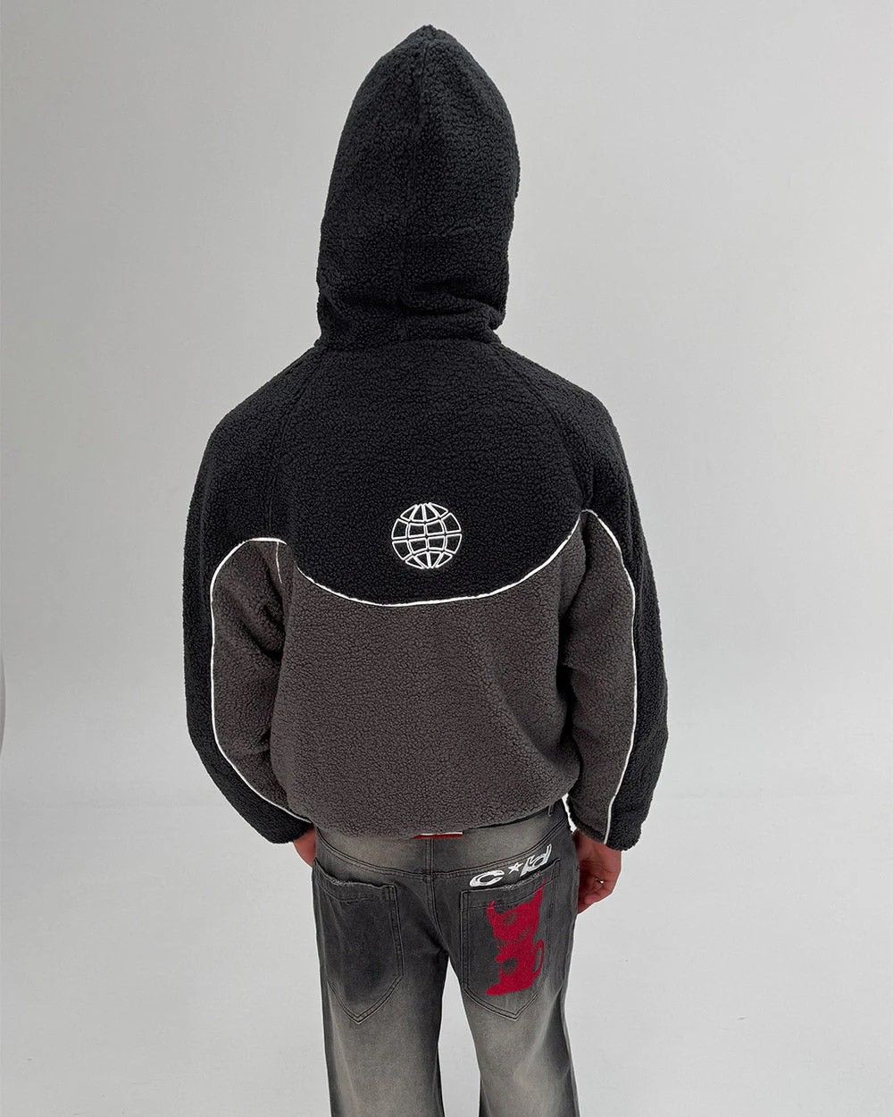 NO RISK FLEECE JACKET HEAVY GREY/DUST GREY - Image 7