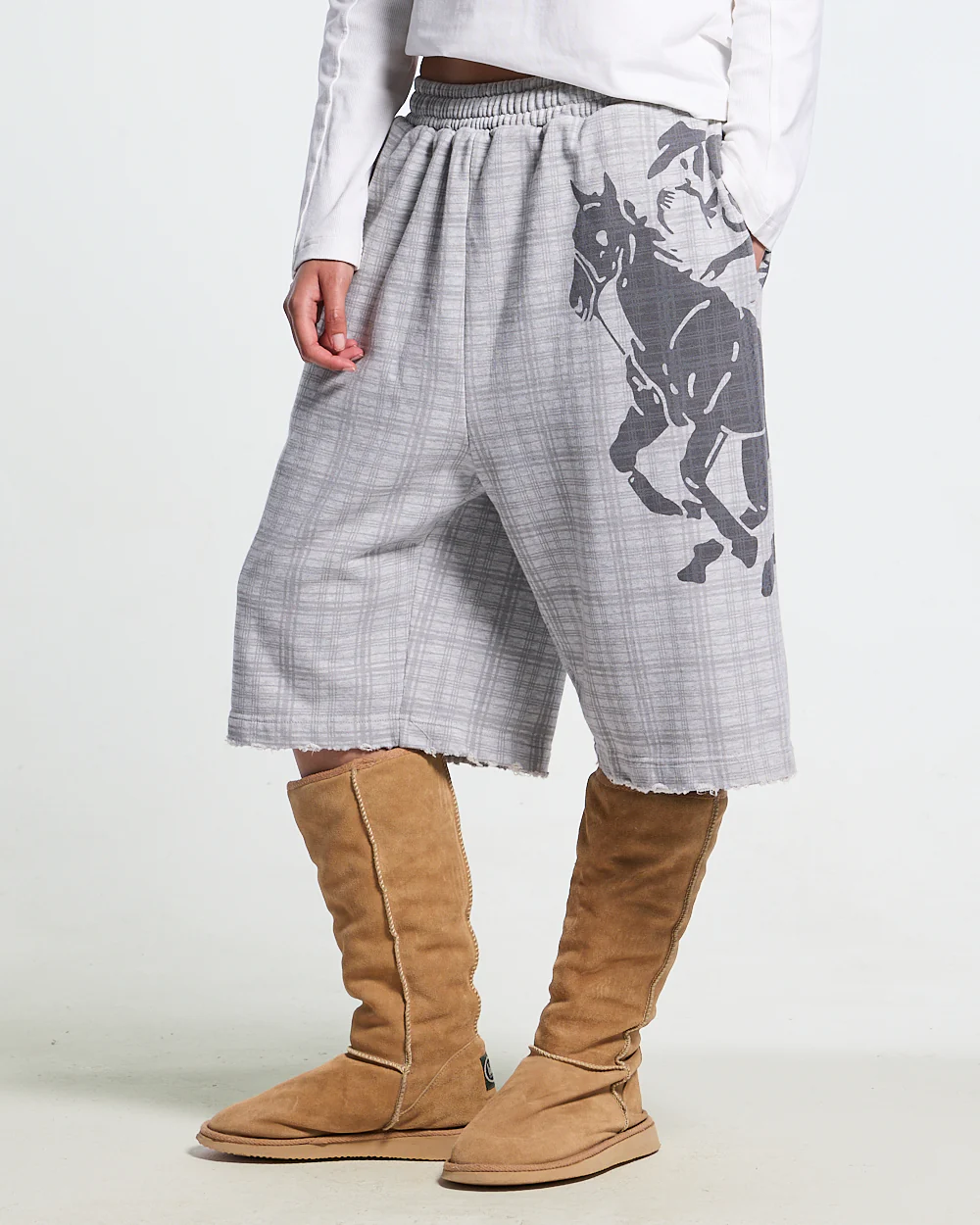 NOVEL SHORT SWEATPANTS GREY - Image 9