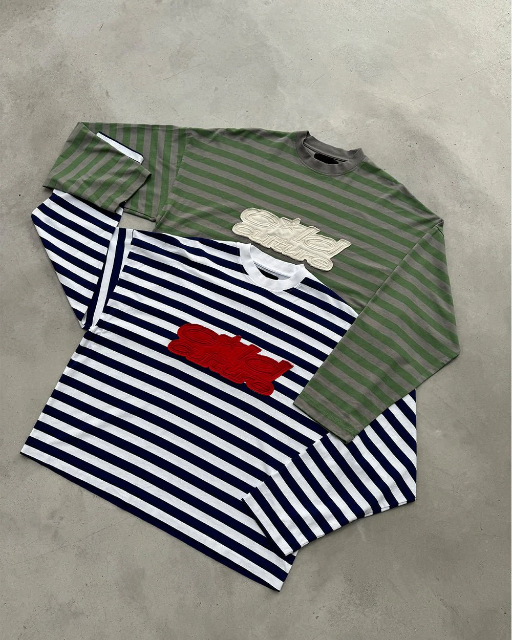 PARDON ME LONGSLEEVE WHITE & NAVY - Image 8