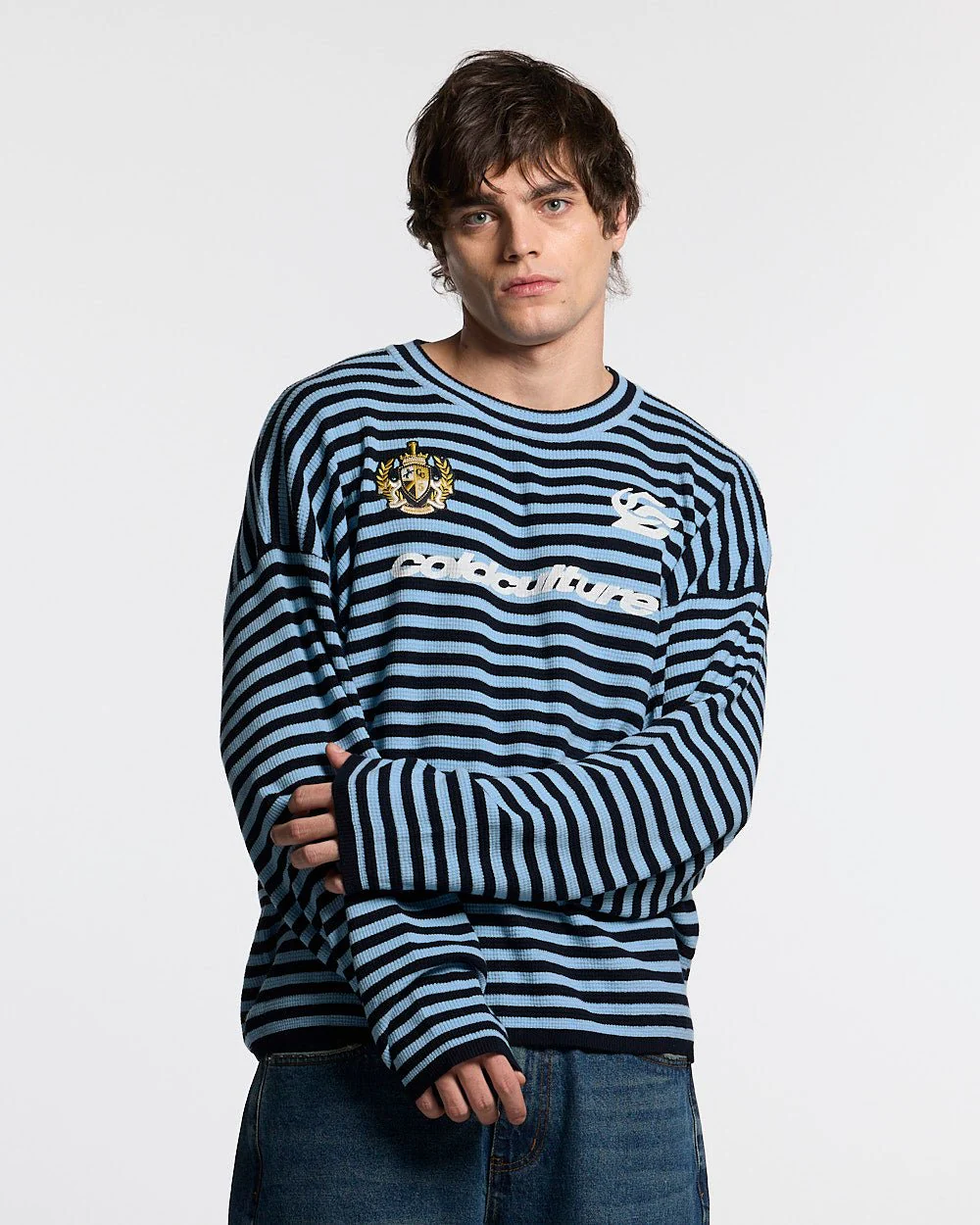 PHARREL LONGSLEEVE DARK & LIGHT BLUE - Image 2