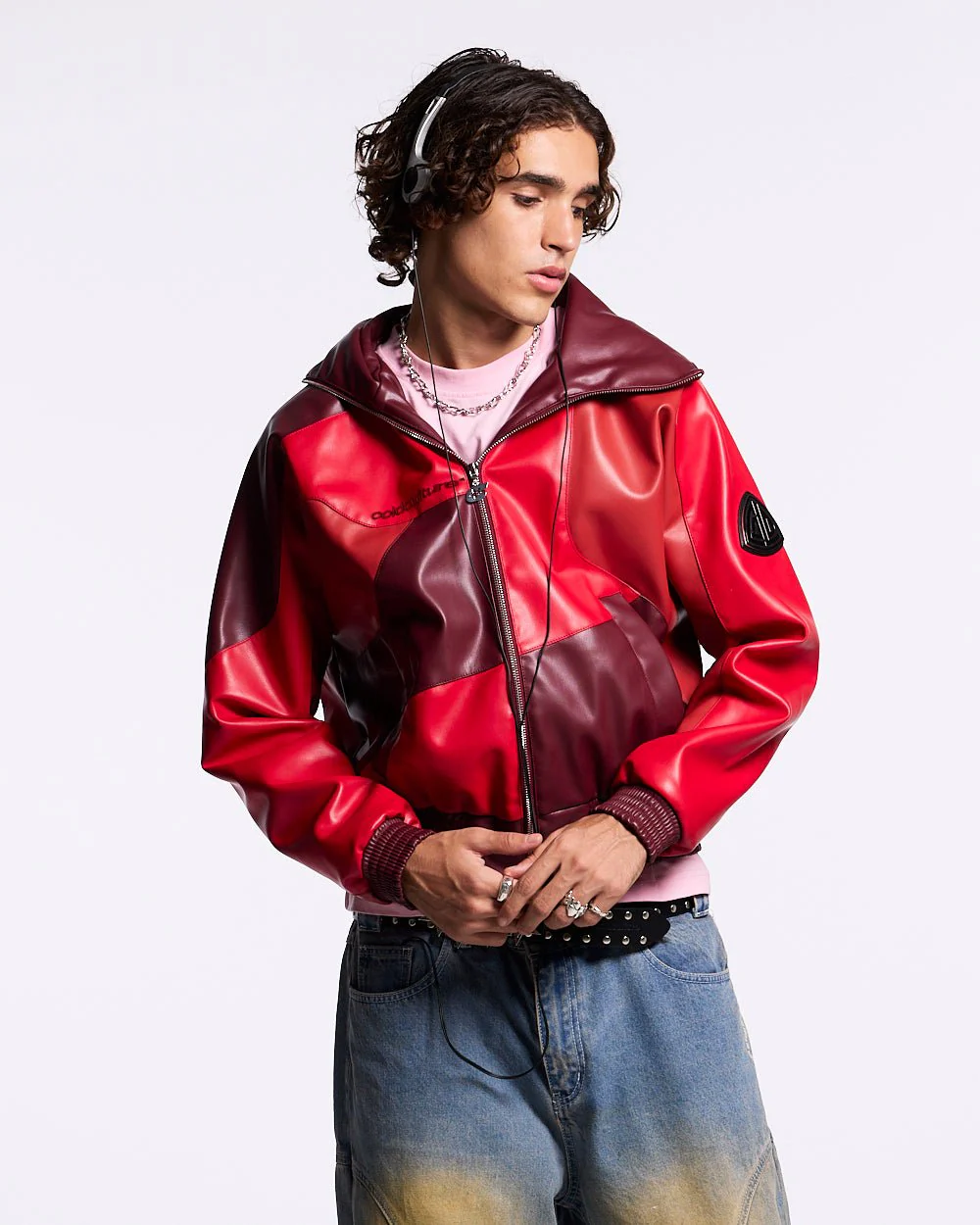 ROUTE JACKET RED AND BURGUNDY - Image 4