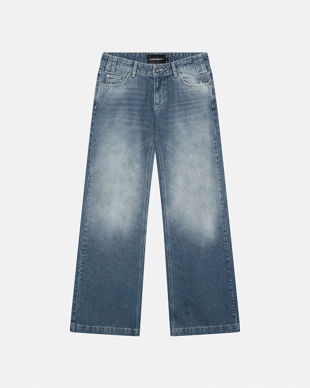 SCRIPT BOOTCUT JEANS BLUE - Image 4