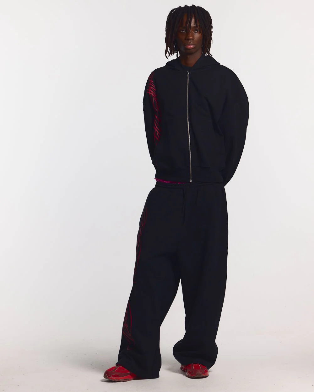 SCRIPT SWEATPANTS BLACK - Image 4