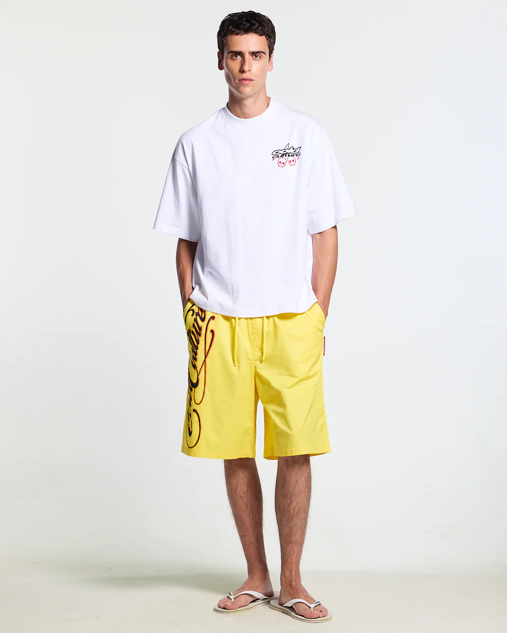 SCRIPT SWIMSHORTS YELLOW - Image 8