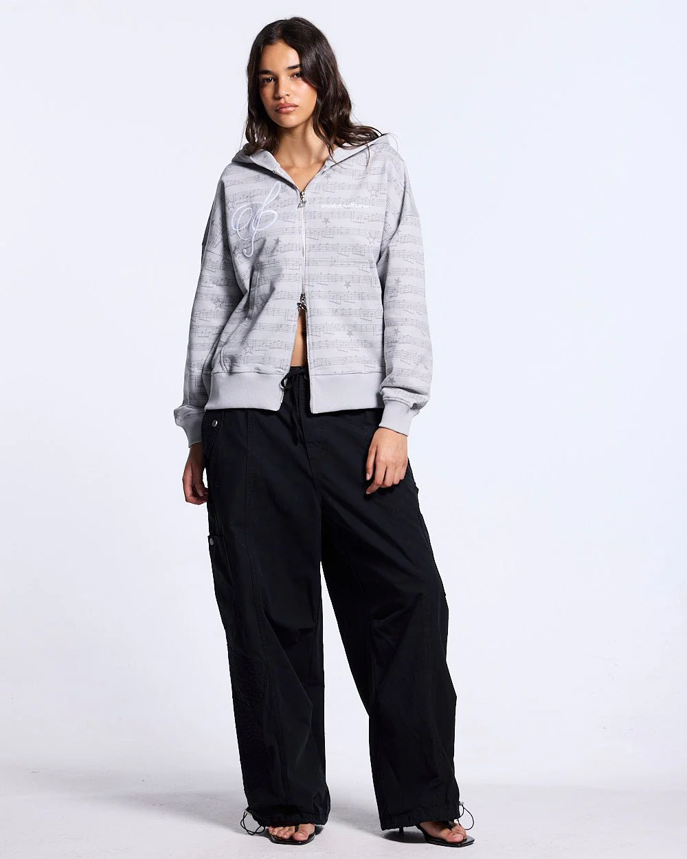SOLID CARGO PANTS BLACK - Image 11