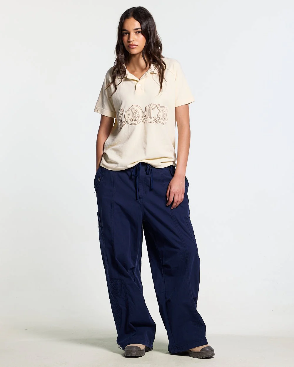 SOLID CARGO PANTS NAVY - Image 11