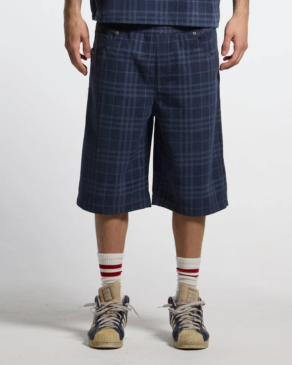 TARTAN CLUB SHORTS NAVY - Image 3