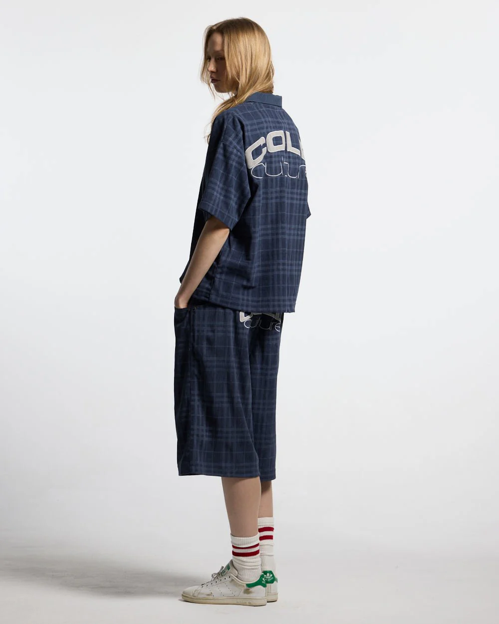 TARTAN CLUB SHORTS NAVY - Image 7