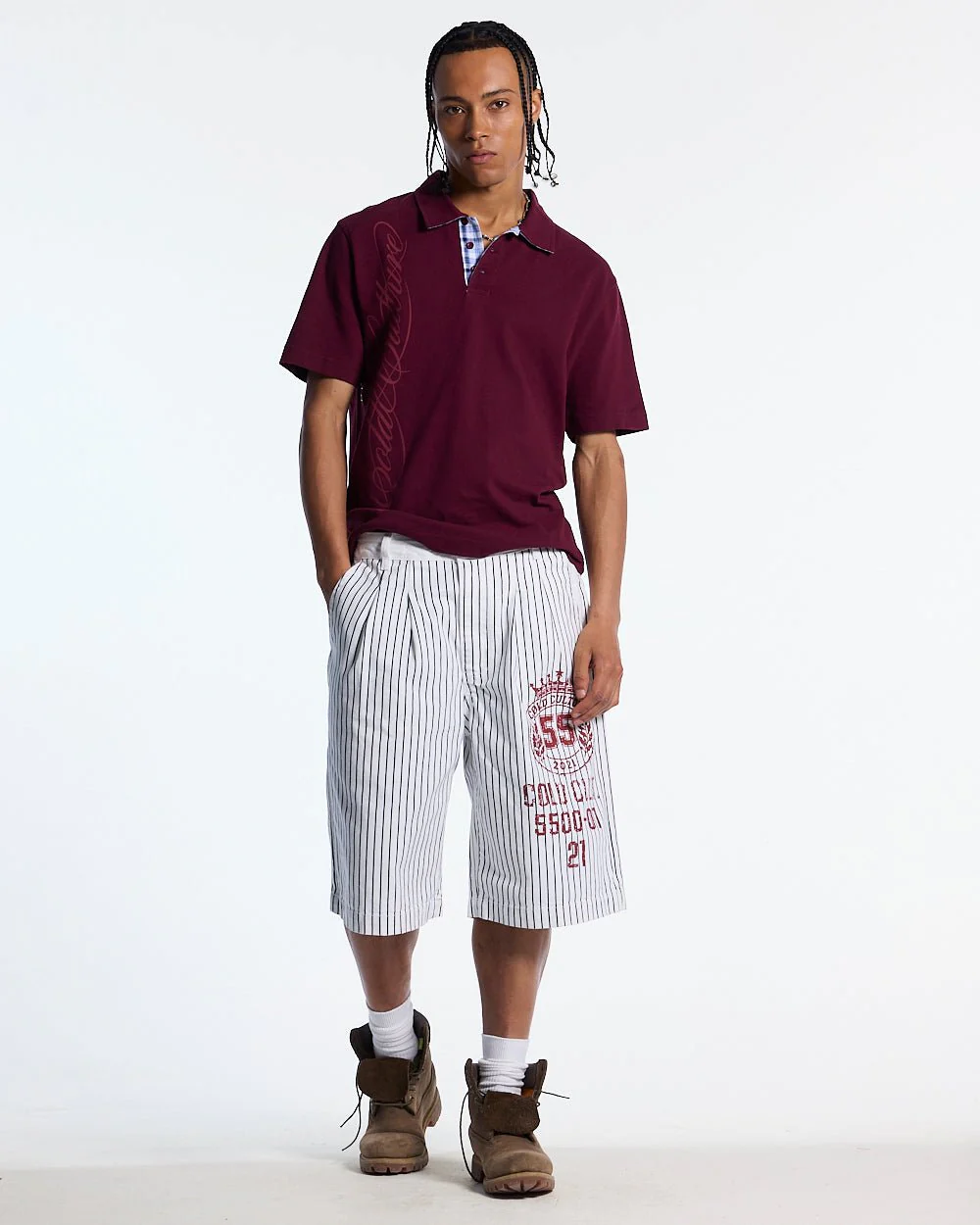 TARTAN SCRIPT POLO RED - Image 5