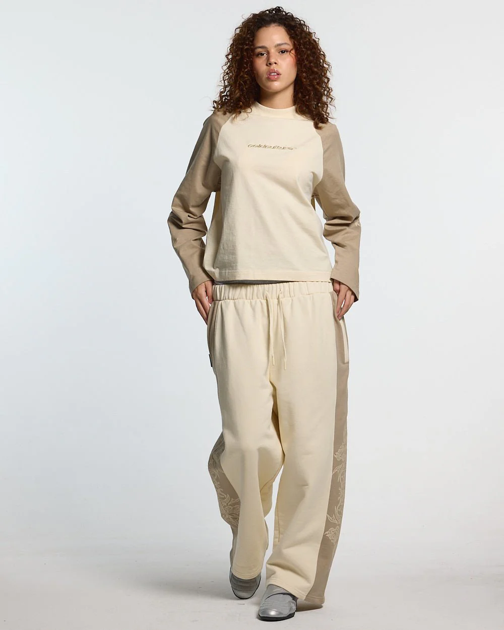 TRIBAL SWEATPANTS GREY & OFF WHITE - Image 7